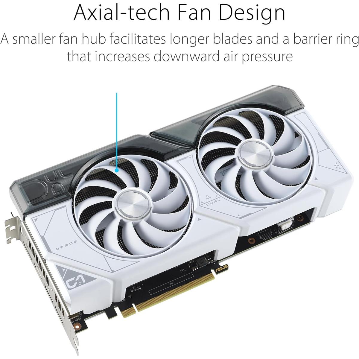 Asus Graphics Card Dual GeForce RTX 4070 Super 12GB White OC Asus Graphics Card Dual GeForce RTX 4070 Super 12GB White OC